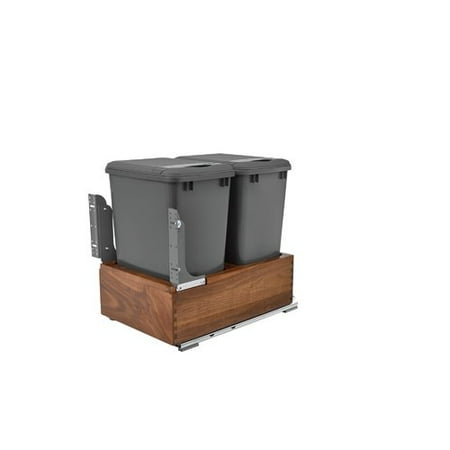 Rev A Shelf Double Waste Container Trash Can Pull Out Drawer