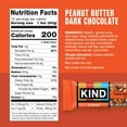 thumbnail image 2 of KIND Nut Bars, Peanut Butter Dark Chocolate, 1.4 oz, 12 Count, 2 of 12