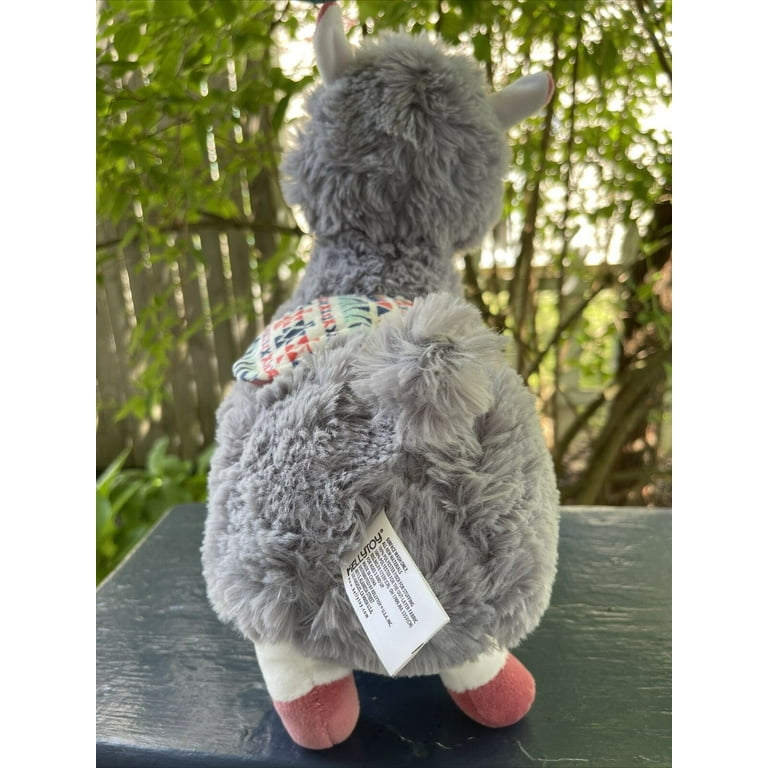 Kellytoy Llama Alpaca Grey w Blanket 12