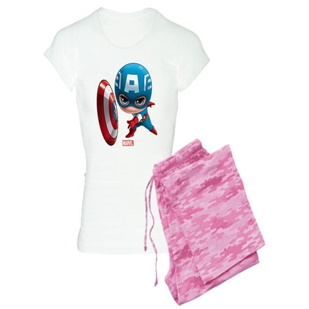 

CafePress - Chibi Captain America Styli - Women s Light Pajamas