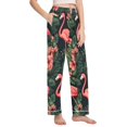 thumbnail image 2 of FORMRS Women's Pajama Pants with Pockets Soft Comfy Loungewear Sleep Bottom, Sizes S-2XL, Red Flamingo Pattern, 2 of 8