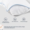 thumbnail image 2 of Almohada Memory Foam Paquete De 2 Pzas Lavable Espuma Viscoelástica Con Cooling Gel Hipoalergénicas Queen COLORDREAMS blanco, 2 of 8