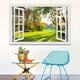 thumbnail image 3 of Estilo de marco de ventana creativo Mural de pared Calcomanías de árbol Póster de vinilo extraíble Bosque soleado Arte de pared para sala de estar Pegatinas autoadhesivas -24"X36" Xemadio WMCH-133, 3 of 6
