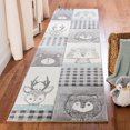 thumbnail image 1 of Safavieh Carousel Kids Alphonse Animal Portraits Area Rug, 1 of 8