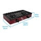 thumbnail image 5 of Parrilla A Gas IUSA 2 quemadores Caper Vino Vino, 5 of 8