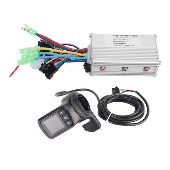 Controlador de velocidad de motor sin escobillas de 350 W, 36 V y 48 V con acelerador de pulgar y panel LCD GZ3 para scooter eléctrico.