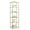 Gold, variant on Gold Bookshelf, 6-Tier Bookcase Slim Storage Shelving for Home, Display Organizer Rack