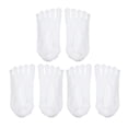 thumbnail image 1 of pares de calcetines invisibles de cinco dedos Unique Bargains calcetines invisibles para mujeres blanco 3 pares, 1 of 1