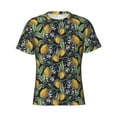 thumbnail image 3 of Naloa Hand Drawn Citrus Fruits Elegant Lemons Men's T-Shirt Sport T-shirt Men's Basic Tee Casual Men's Shirt, Round Neck, Short Sleeves - 3X-Large, 3 of 5