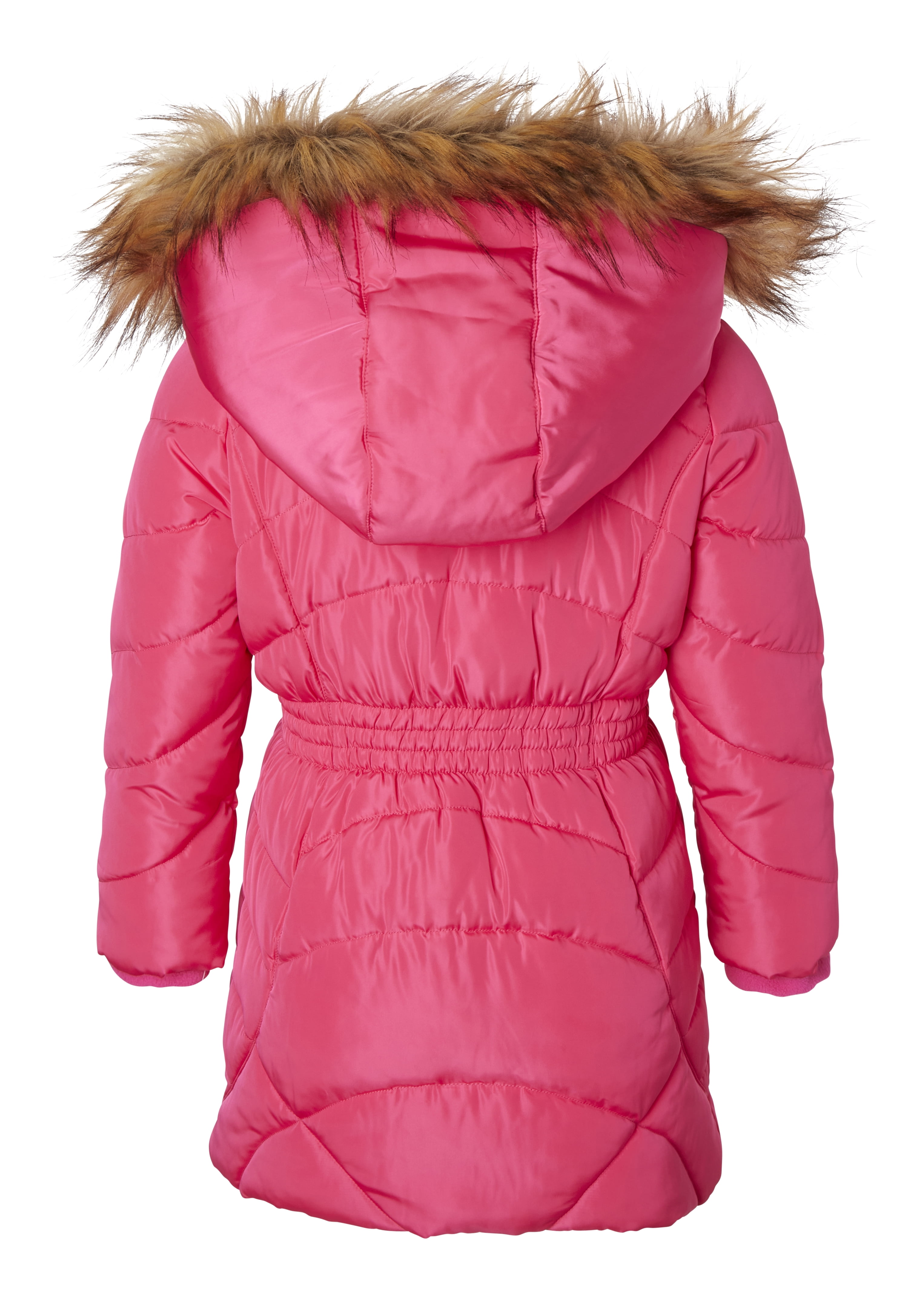 Steve Madden Girls Girls Big Outerwear Jacket More Styles Available Long Barbie Pink 14//16