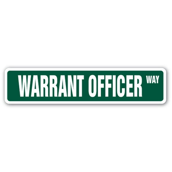 SignMission SS-624-WARRANT OFFICER 6 x 24 in. Street Sign - Warrant Officer - Army Navy Wo Cwo Retirement