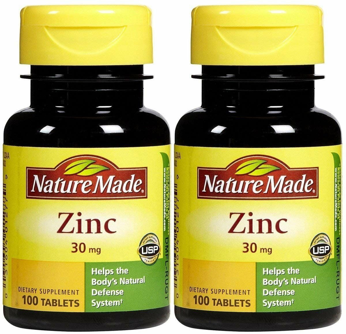 Nature Made Zinc Helps Body's Natural Defense System, 30mg, 100 ct, 2
