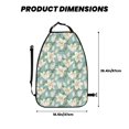 thumbnail image 2 of Naloa Lilies Flowers 2Pcs Anti-Kick Back Seat Cover Kick Mat, Car Seat Protector with 3 Storage Pockets, 2 of 8