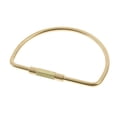 thumbnail image 4 of 5 Piezas De Latón Duradero Cerradura De Tornillo Llavero Clip Gancho Corchete O / D / A Forma Forma D Macarena llavero de mosquetón, 4 of 8