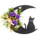 thumbnail image 1 of Corona Gato Y Con Flores para Puerta Halloween 30CM, 1 of 9