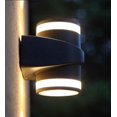 thumbnail image 3 of Aplique LED para exterior Portalámparas bidireccional (negro (luz blanca), 3 of 5