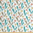 thumbnail image 1 of Botanical Fabric by the Yard, Abstract Colorful Wildwood Plant Leaves and Simplistic Flowers Repetition, Decorative Upholstery Fabric for Sofas and Home Accents, Multicolor by Ambesonne, 1 of 4