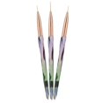 thumbnail image 1 of 3pcs Nail Art Brushes Dotting Painting Drawing Manicure Nail Art AccessoriesGradient Color Nail Brush, 1 of 4