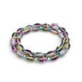 thumbnail image 1 of Rainbow Andromeda x Hematite | Galaxy Glass Orbit Bracelet, 1 of 4