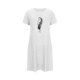 thumbnail image 5 of Camisón corto de talla grande para mujer, camisón de manga corta con estampado de pecho a la moda, camisón para mujer, 5 of 7