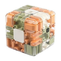 Large Labyrinth 3D Puzzle Maze Cube Maze Magic Cube and Maze Ball Brain Training Puzzle for Stress Relief and Logic Development (1 Pcs)