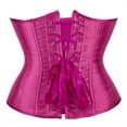 thumbnail image 5 of Stay Corset Underbust Corset Top Women Satin Lace Up Boned Underbust Corset Gothic Corset Rose XL, 5 of 5