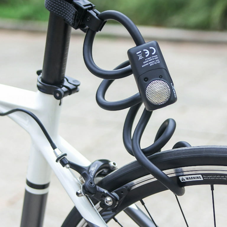 Electronic Anti-Theft Bike Locks 110 DB Anti-Theft Alarm Suitable for Mountain Bike Road Bike, Size: 6 Months