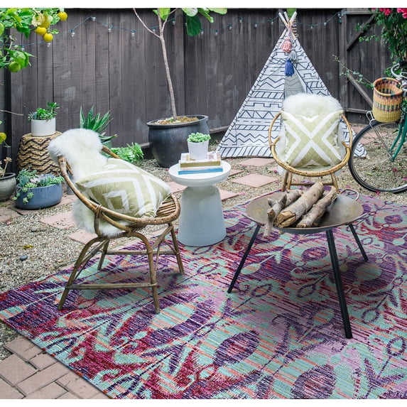 Couristan Xanadu Toluca Iris Indoor/Outdoor Area Rug