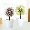 thumbnail image 4 of Artificial Mini Potted Flowers Plant for Home Decor Party Wedding Garden Office Patio Decoration, 4 of 8