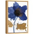 thumbnail image 2 of wall26 Framed Canvas Wall Art Large Blue and Brown Flowers Floral Plants Watercolor Abstract Contemporary Expressive for Living Room, Bedroom, Office - 16x24 inches, 2 of 4