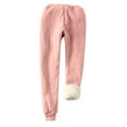 thumbnail image 3 of Womens Printed Leggings with Elastic Drawstring Pockets and Thick Insulation Pants, 3 of 5