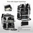 thumbnail image 5 of FL Double-Compartment Pet Carrier Backpack Outdoor Cat Backpack Carrier For Small Dogs And 2 Cats Super Ventilated Design Dog Bags, 5 of 7