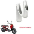 thumbnail image 2 of Riwesomey Disfrute de clavijas de pedal de aluminio de aspecto simple y limpio, clavos de aluminio para pedales de motocicleta Accesorios para motos plata, 2 of 6
