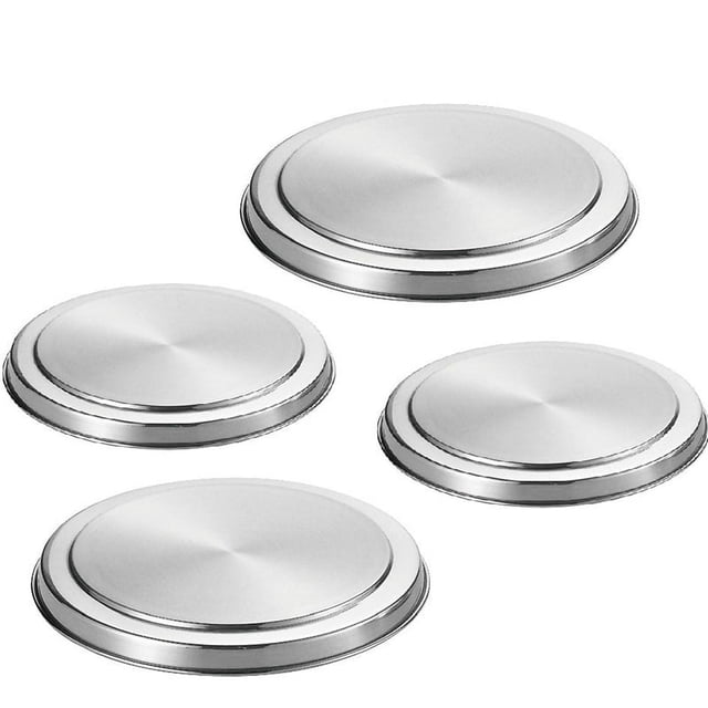 4 Piezas Cubiertas de Placa de Acero Inoxidable Placa de la Estufa Conjunto de Kit de Protector de Cocina Superior Utensilios 17 / 21CM Accesorios de Cocina