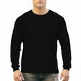 thumbnail image 3 of Men's 250g 100% Cotton Round Neck Regular Solid Long Sleeve T-Shirt, 3 of 13