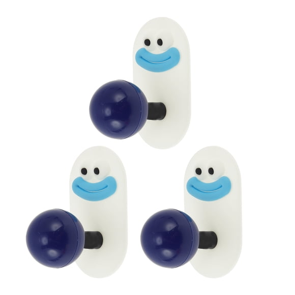 Organizador de cinta adhesiva para cabeza de salchicha de 3 piezas, duradero, para el hogar, PP azul