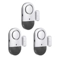thumbnail image 1 of Unique Bargains Door Alarm Sensor, 3 Pack 125dB Door Window Open Alarm Sensor, Black Silver Tone, 1 of 6