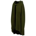 thumbnail image 4 of CSChome Waterproof Poncho Winter Women Cloak - Thickened Loose Warm Windproof Medieval Style Hooded Poncho, 4 of 7