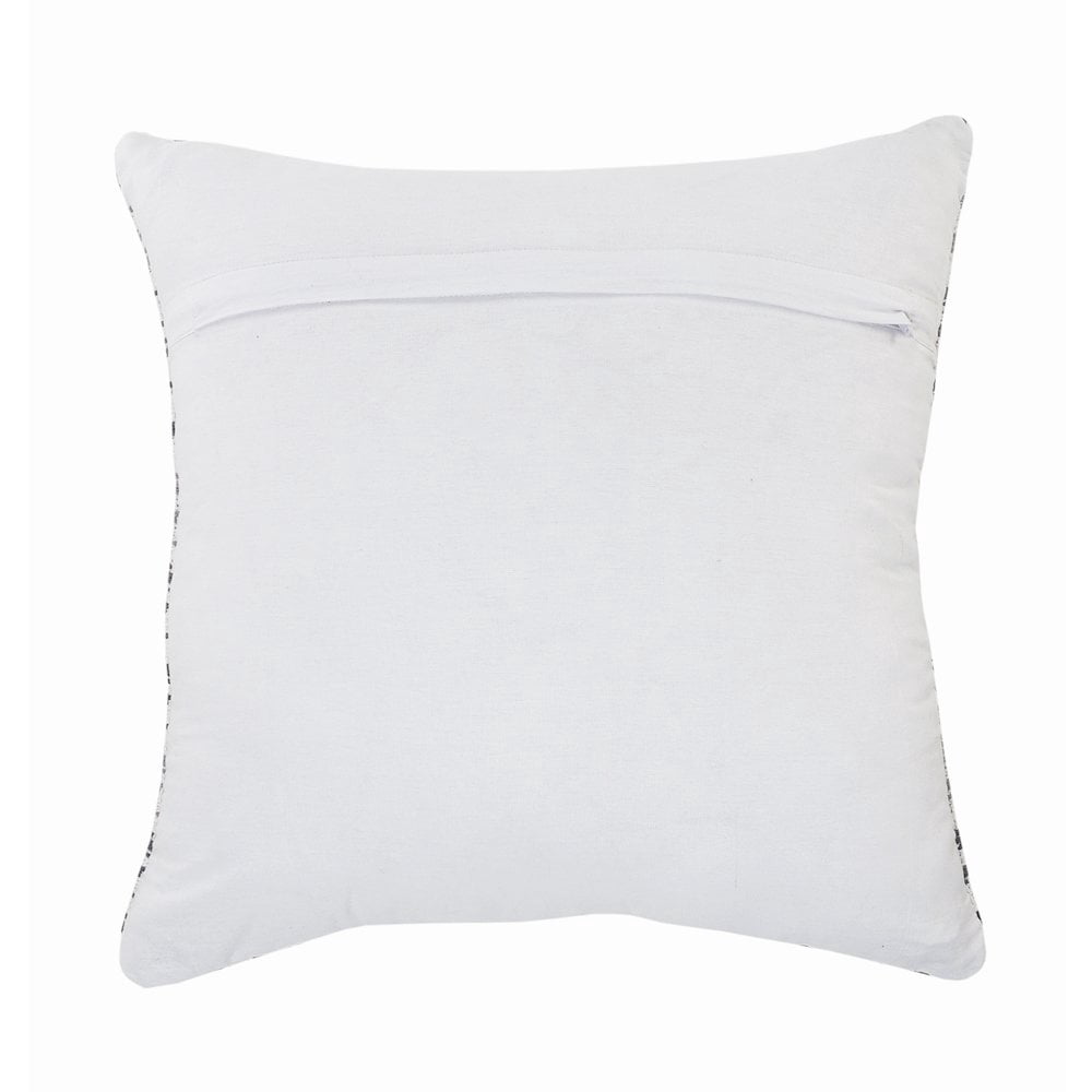 LR Home Altair Cotton Pillow Set of 4 in Blue/Gray, 18" x 18"