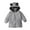 Gray, variant on Edvintorg 12M-6Y Toddler Winter Clothes Jacket for Kids Boys Girls Fashion Cute Solid Color Keep Warm Zipper Bear Ear Hooded Jacket Coat Children's Clothing