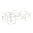 thumbnail image 6 of 2-Piece Modern Wood Nesting Coffee Table - Oak / Black, 6 of 6
