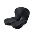 thumbnail image 4 of Cojín de asiento de espuma viscoelástica perfecl cojín de respaldo para silla transpirable Gris oscuro, 4 of 8