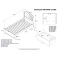 thumbnail image 5 of Richmond Platform Bed with Flat Panel Foot Board and 2 Urban Bed Drawers in, Multiple Colors and Sizes, 5 of 7