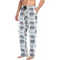 thumbnail image 4 of GZHJMY Elephant Pajama Pants for Men, Lounge Pants Lightweight Men Pajama Bottoms with Drawstring Pockets, Christmas New Year Birthday Gifts, Medium, 4 of 6