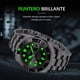 thumbnail image 4 of Reloj pulsera Lige LG10045 con correa de acero inoxidable color plateado - fondo negro - bisel negro/plateado, 4 of 8