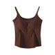 thumbnail image 1 of Tops de Manga Corta Sexy para Mujeres de Color Sólido con Almohadilla de Pecho sin Anillos de Acero, Top de Pijama Y Ropa Interior, 1 of 8