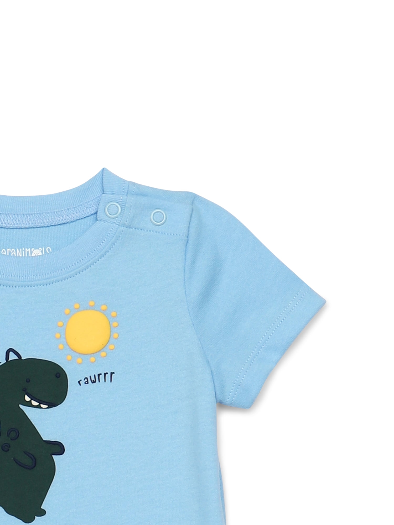 Garanimals Newborn Baby Boy, Girl & Unisex Cotton Short Sleeve Bodysuits, Sizes 0–24 Months, Single & 4-Pack