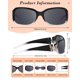 thumbnail image 4 of Gafas de sol LVIOE polarizadas con decoración de mariposa para mujer, 4 of 6