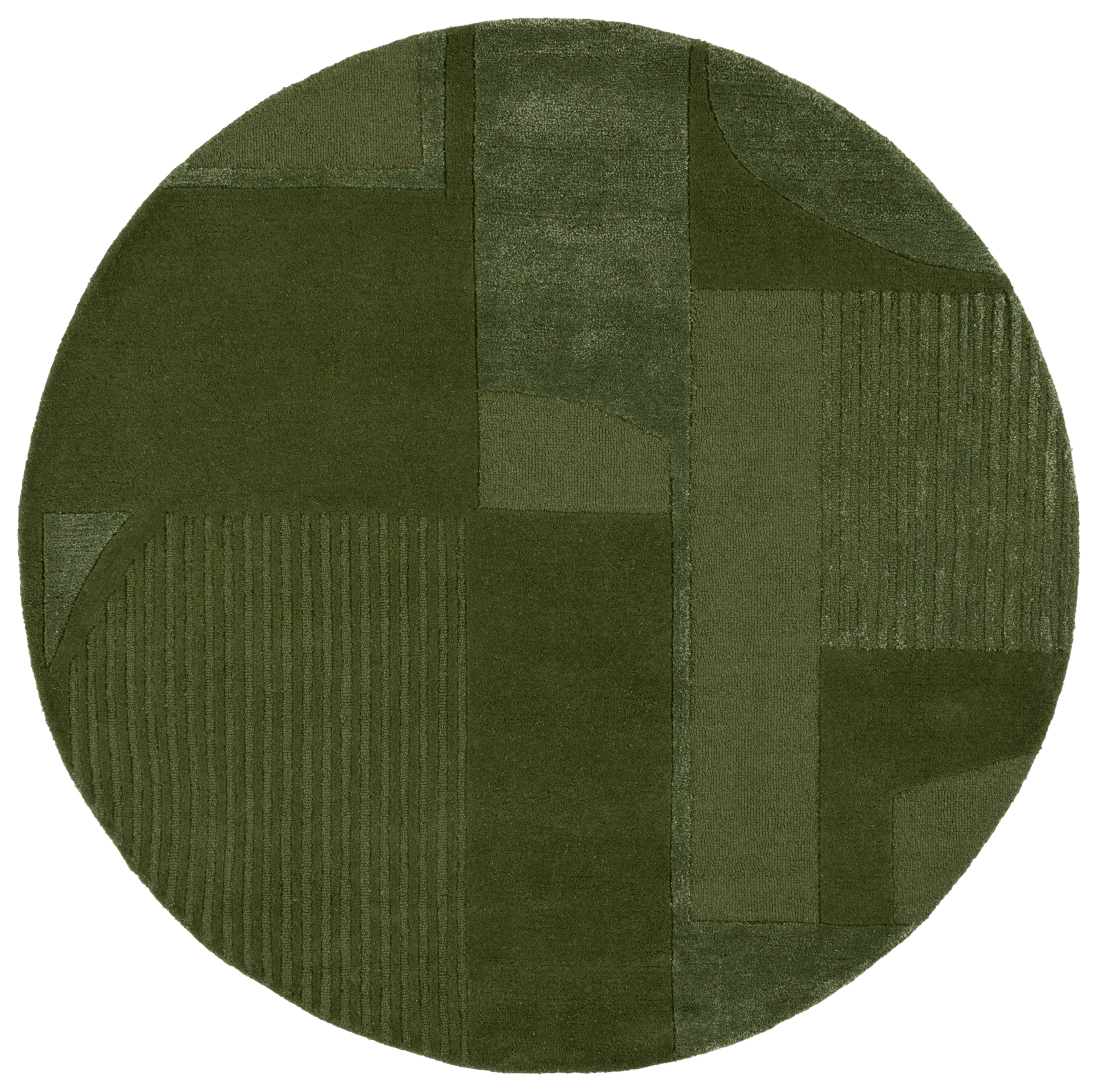 Safavieh Fifth Avenue Einri Geometric Area Rug, Green, 8' x 8' Round