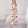 thumbnail image 3 of Sikiie Flower Chicken Women's Long-Sleeve Shirt and Full-Length Bottom Pajama Set (s-xxl)-Medium, 3 of 7